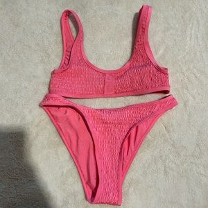 Kylie and Kendall swim.